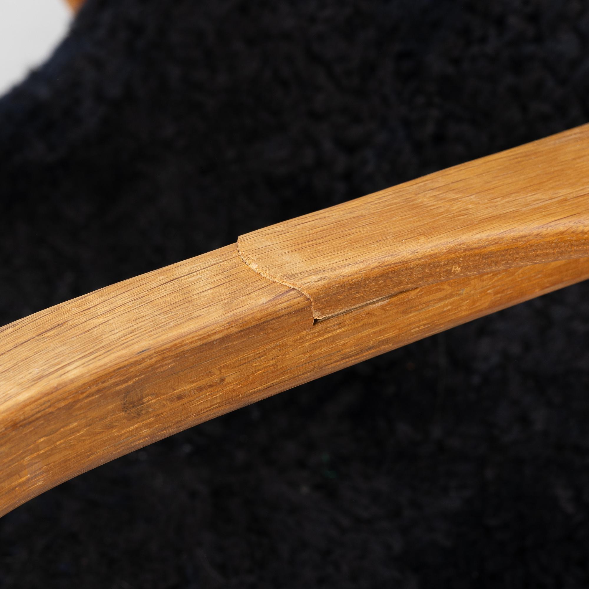 Yngve Ekström, a 'Lamino' armchair with ottoman, Swedese.