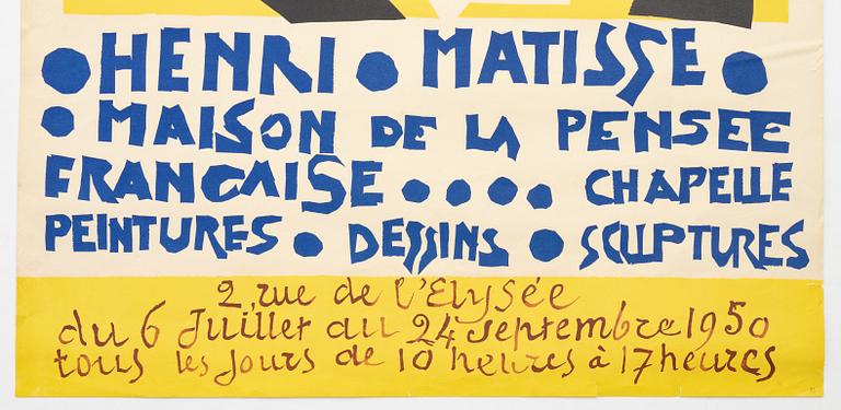 Henri Matisse, after. 'Maison de la Pensée Française'.