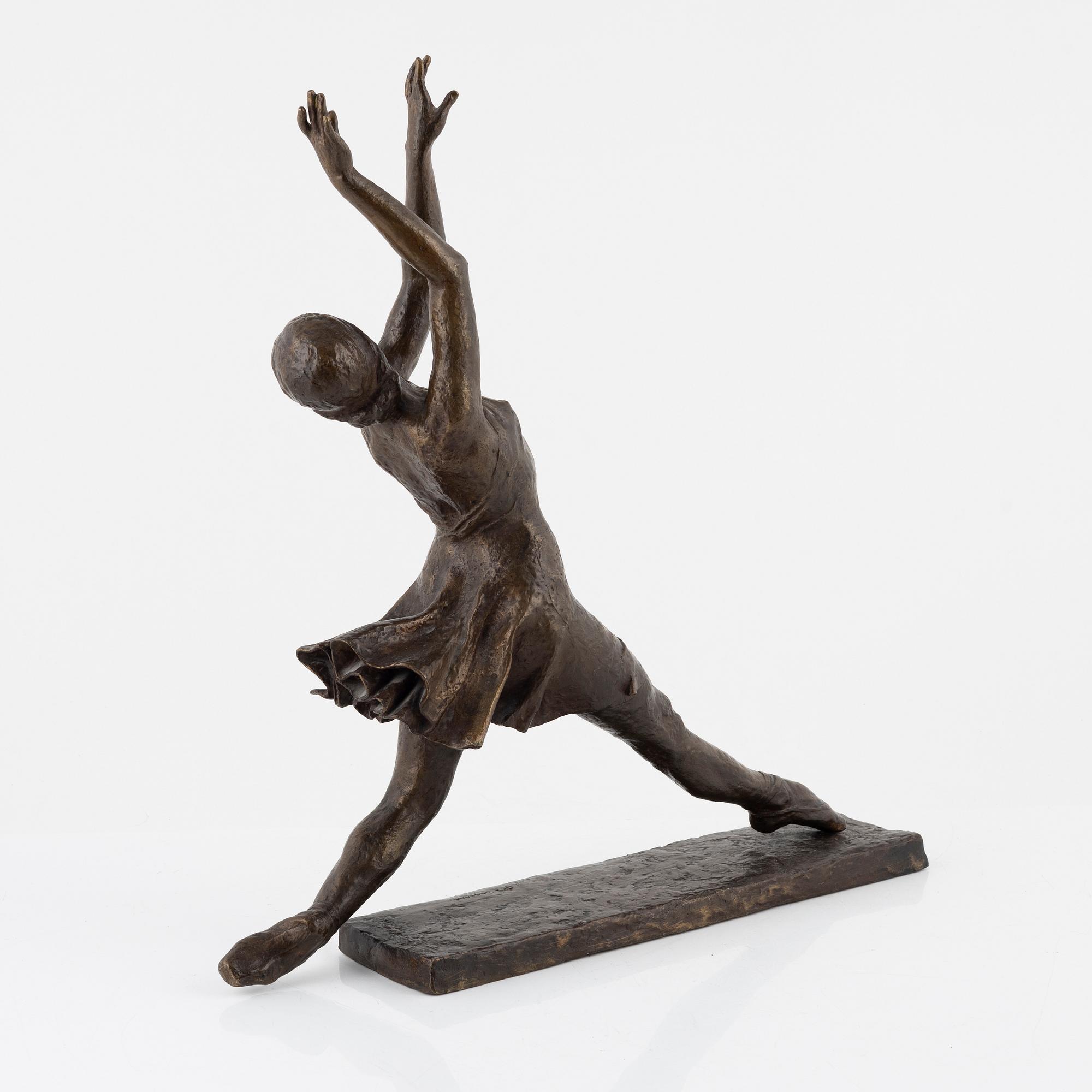Okänd konstnär, 1900-tal. Skulptur. Brons. Ballerina.