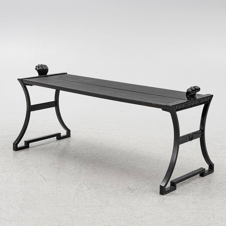 Folke Bensow, a "Sneckan" bench, Byarums Bruk, 21st century.