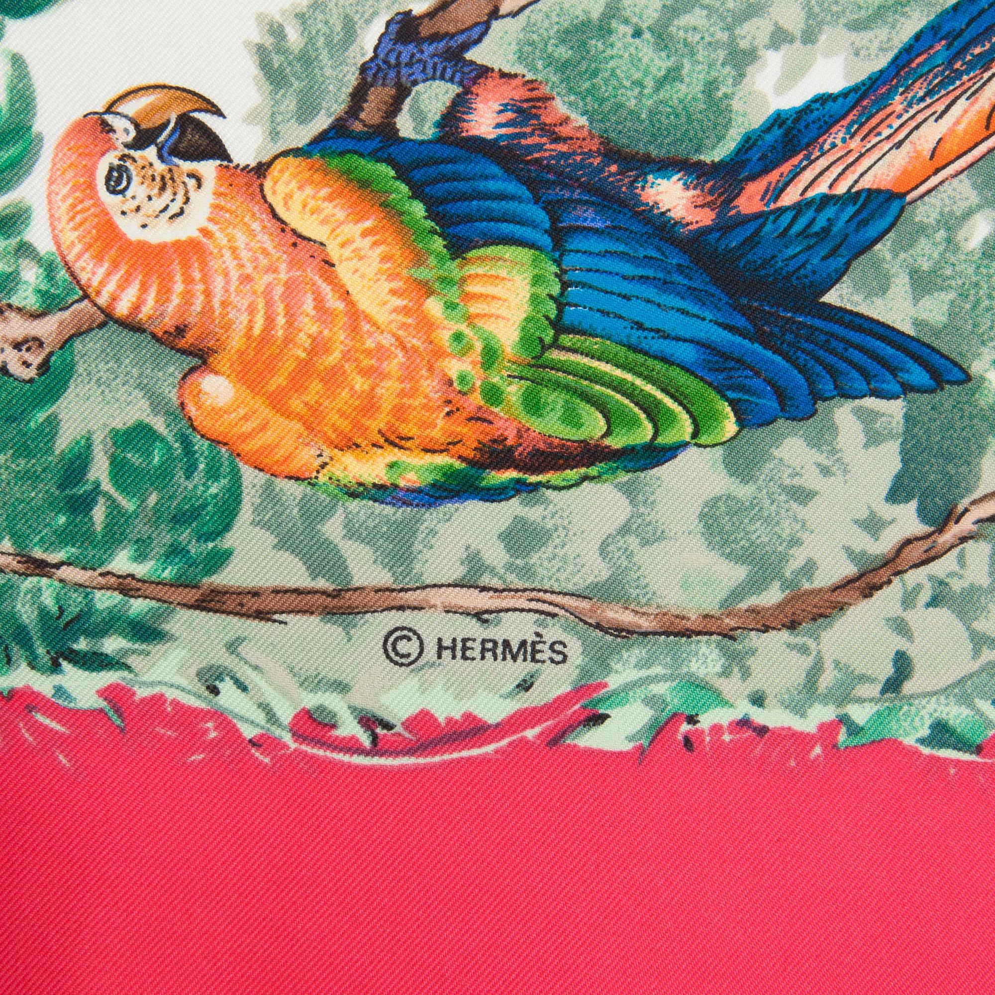 HERMÈS, scarf, "Equateur".