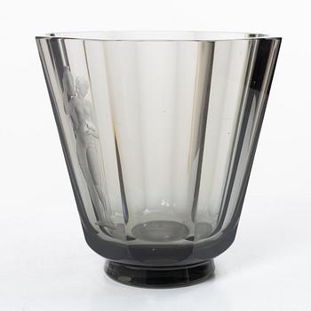 Vicke Lindstrand, a vase, Orrefors, 1937.