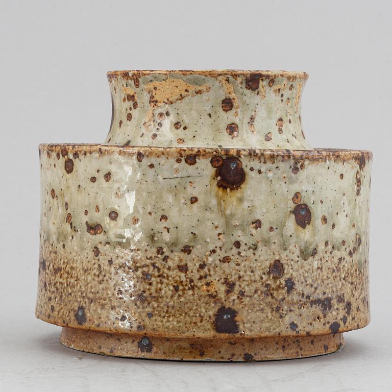 Marianne Westman for Rörstrand and Britt-Louise Sundell for Gustavsberg studio, two stoneware vases, Sweden.