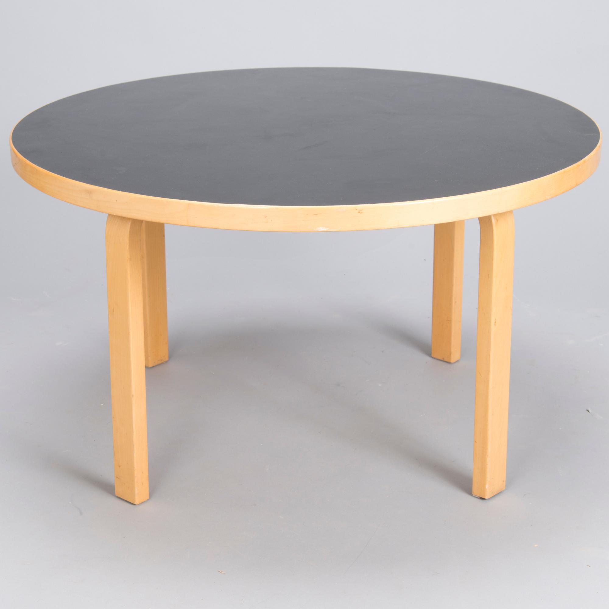 ALVAR AALTO,  a late 20th century  '90A', table for Artek.