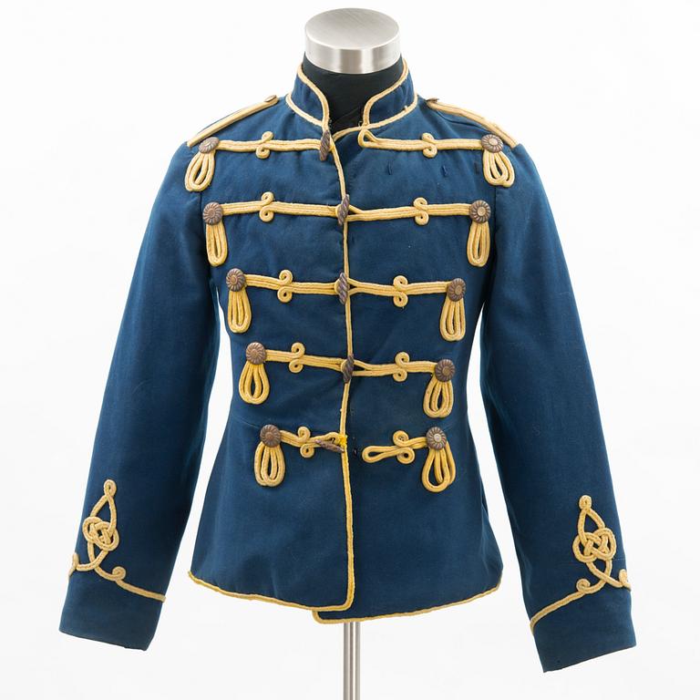 An Imperial Prussian Hussar attila tunic, circa 1900.