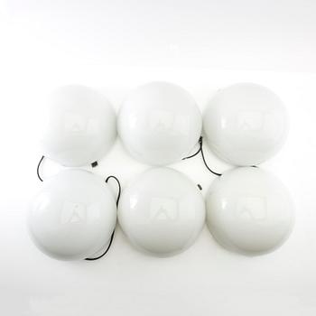 Bent Karlby, wall/ceiling lamps, 6 pcs.