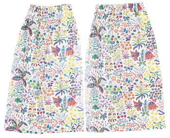 Josef Frank, a pair of curtains, 'Under Ekvatorn', Svenskt Tenn.