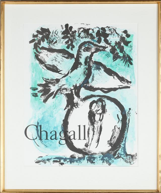 AFFISCHER, 3 st, efter Salvador Dali, Joan Miró och Marc Chagall, sent 1900-tal.