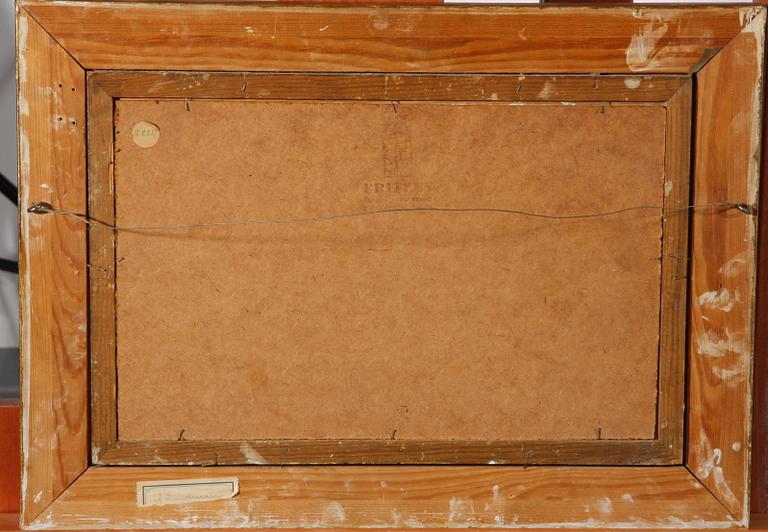 LINDMAN, AXEL. Olja på dukpannå. Sign o dat 1909.