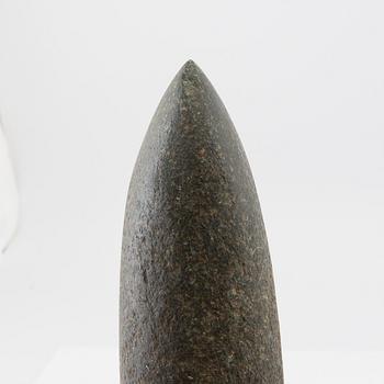 Three Scandinavian Neolithic stone axes, trindyxor, Neolithic.