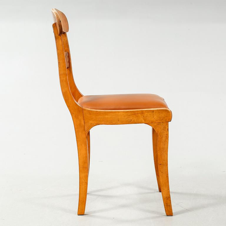 Four Biedermeier-style chairs, second half of the 19th century.