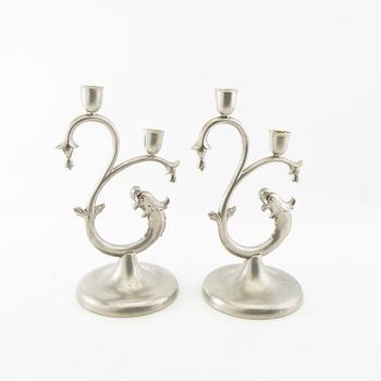 Kandelabrar ett par 1931  KE & Co Swedish Grace.