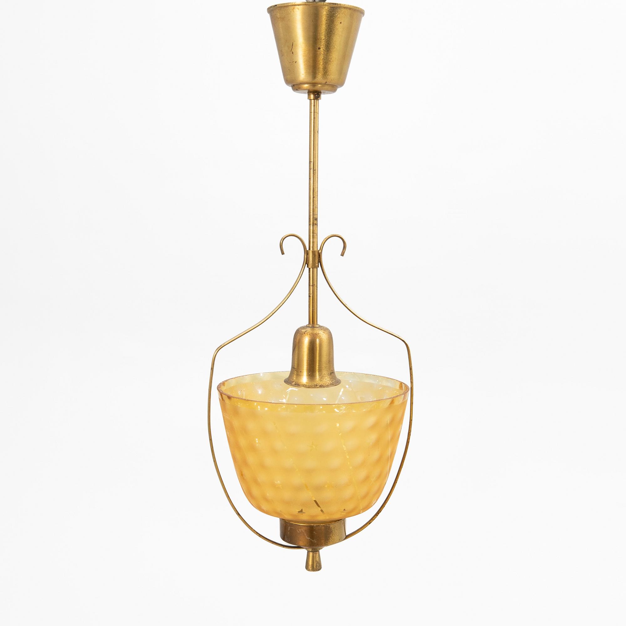 Ceiling lamp, Swedish Modern, 1940s.