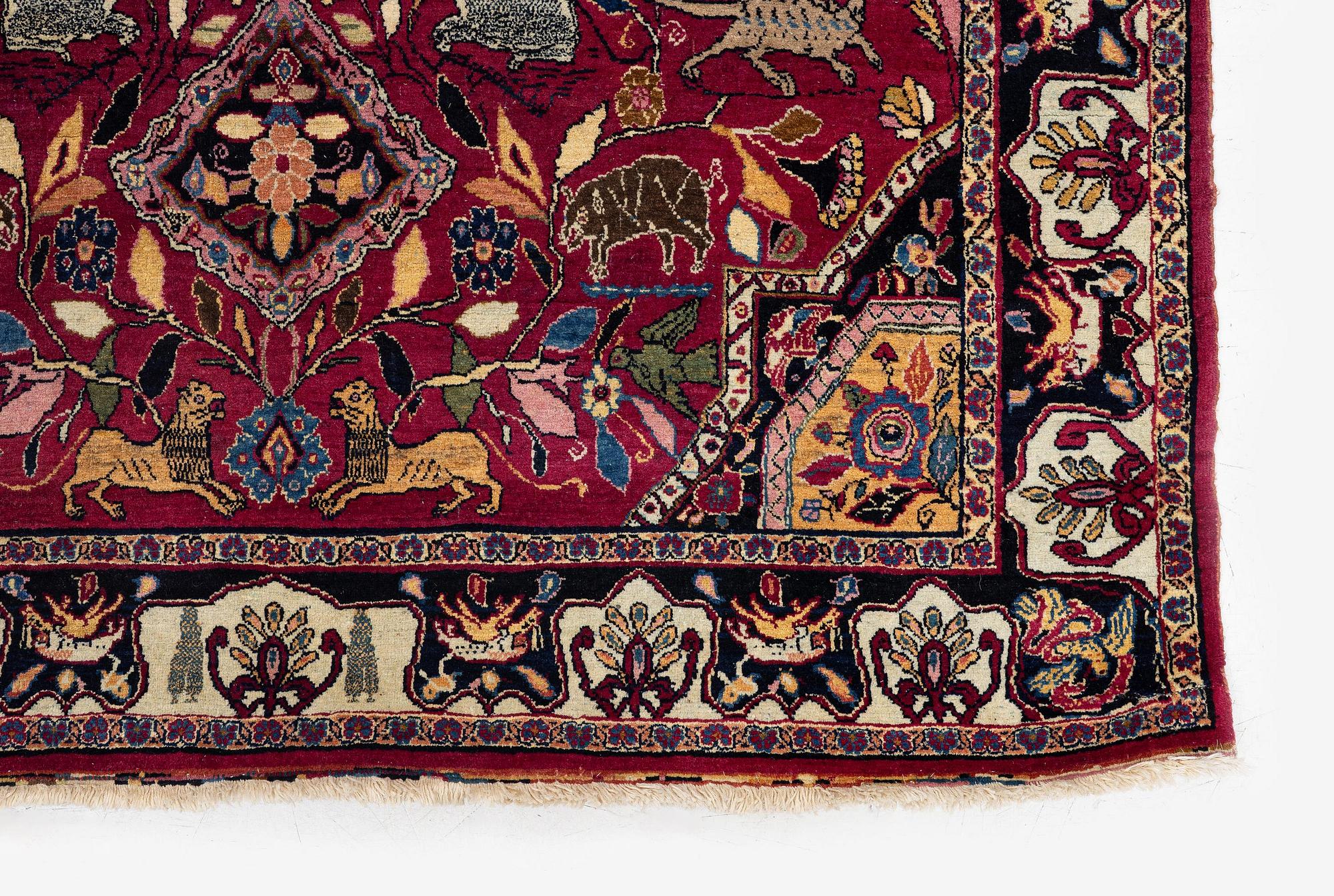 Matta, antik Khorasan, östra Persien, ca 234 x 134 cm.