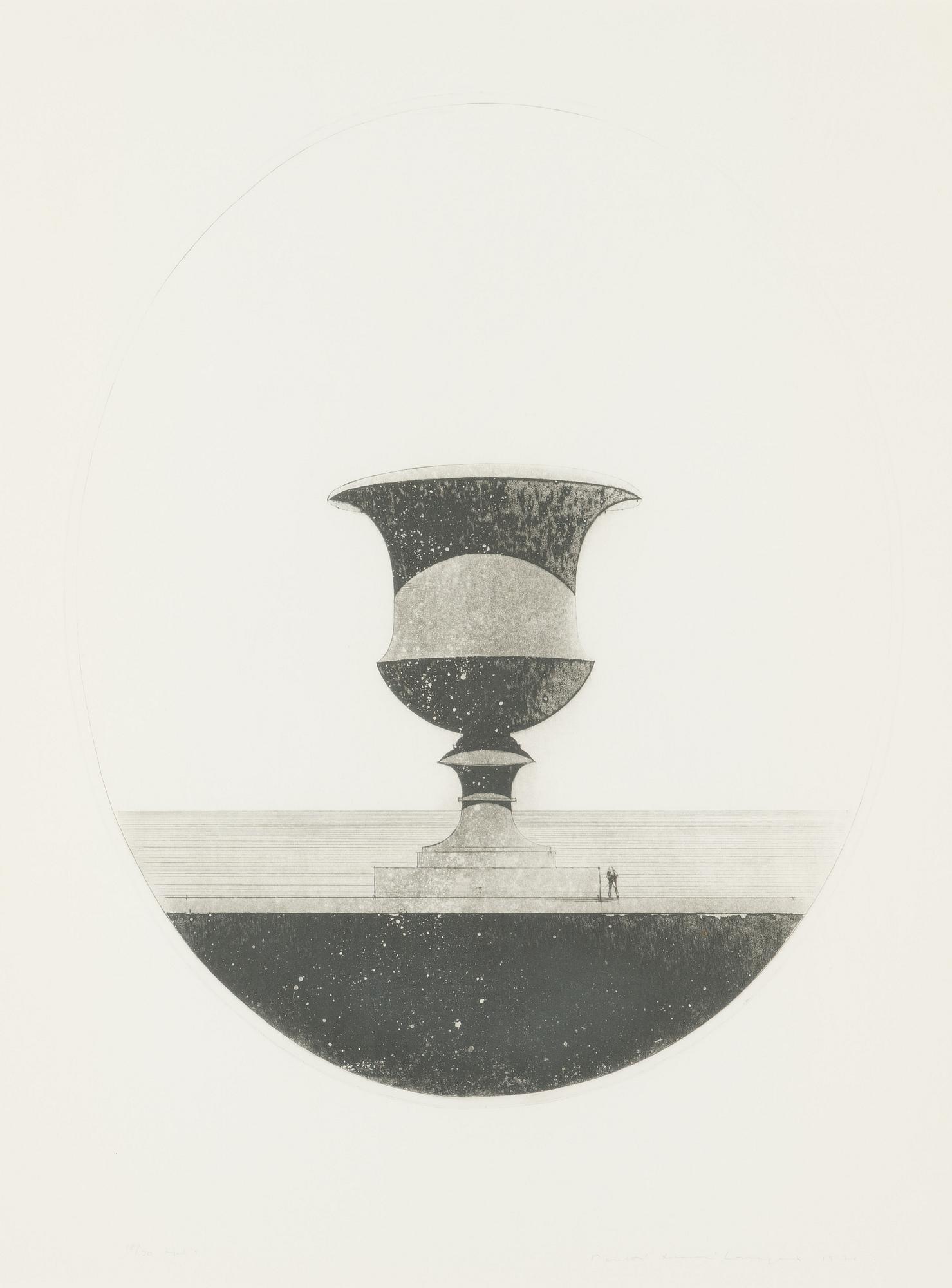 Pentti Lumikangas, kuivaneula, akvatinta, signeerattu ja päivätty 1970, numeroitu 18/30.