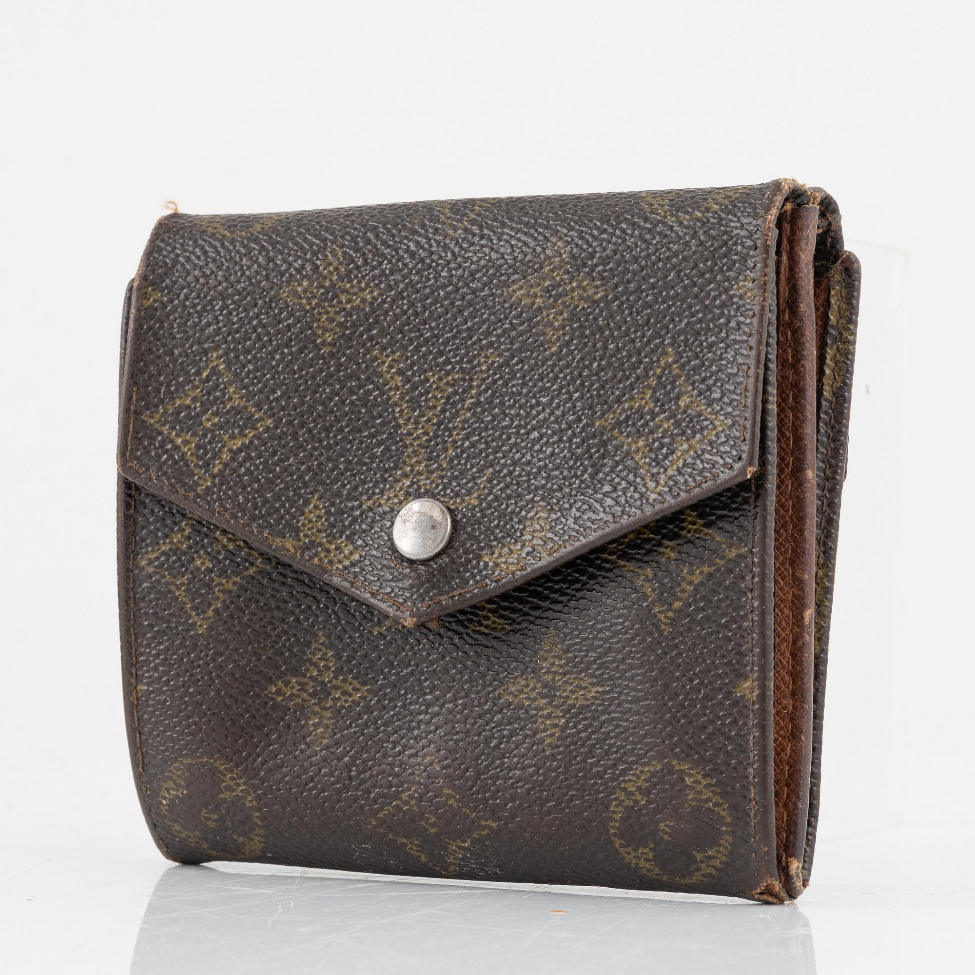 Louis Vuitton, väska, "Cartouchière", samt plånbok, 1970-tal.