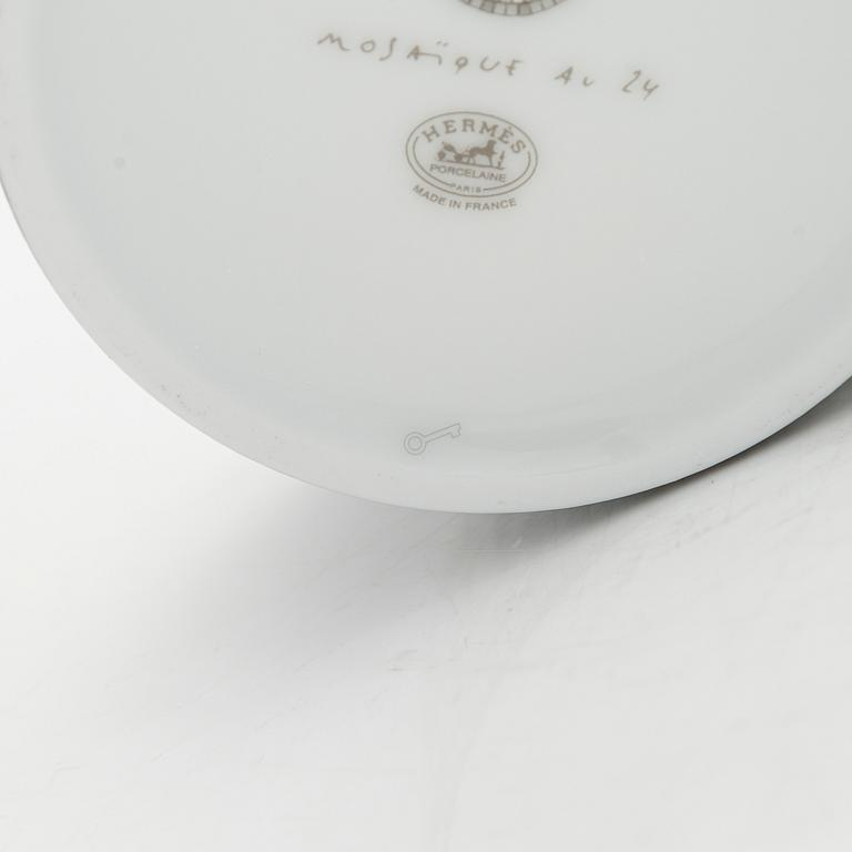 Hermès, koppar med fat, ett par, " Mosaique au 24".
