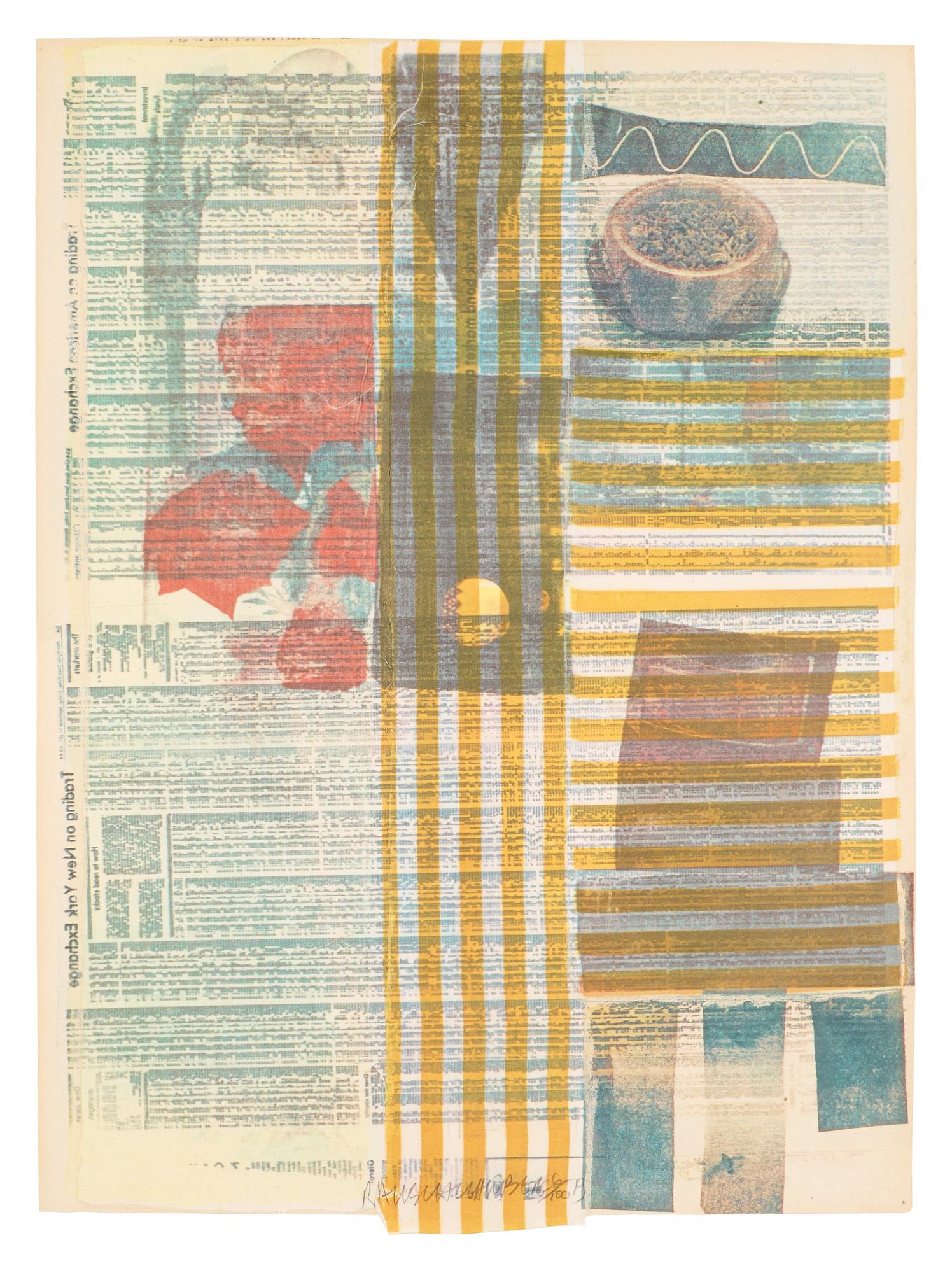 Robert Rauschenberg, "One More and Then we Will be Half Way There", ur: "Suite of nine prints".