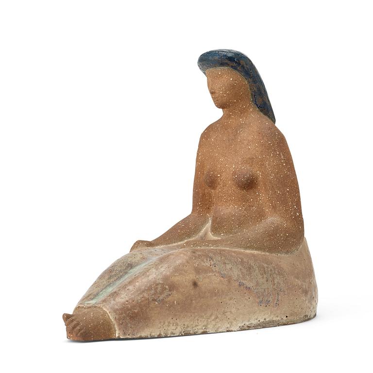 Stig Lindberg, a stoneware sculpture, Gustavsberg studio 1940's-50's.