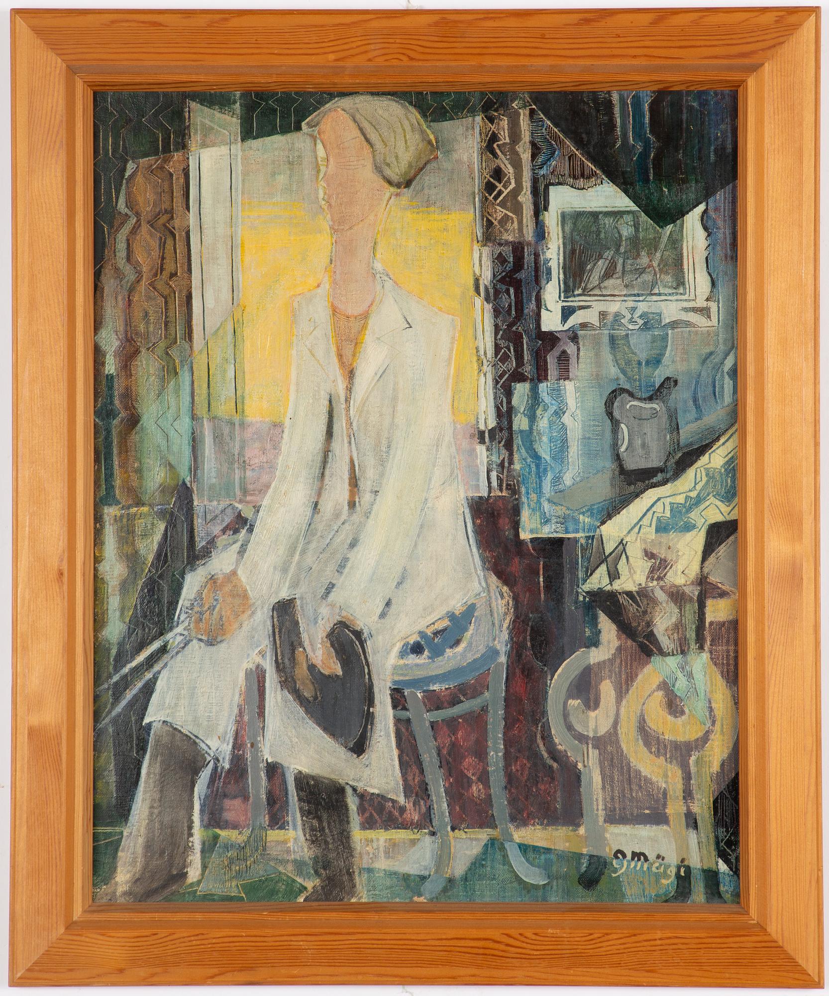Gustav Mägi, Artist in his studio.