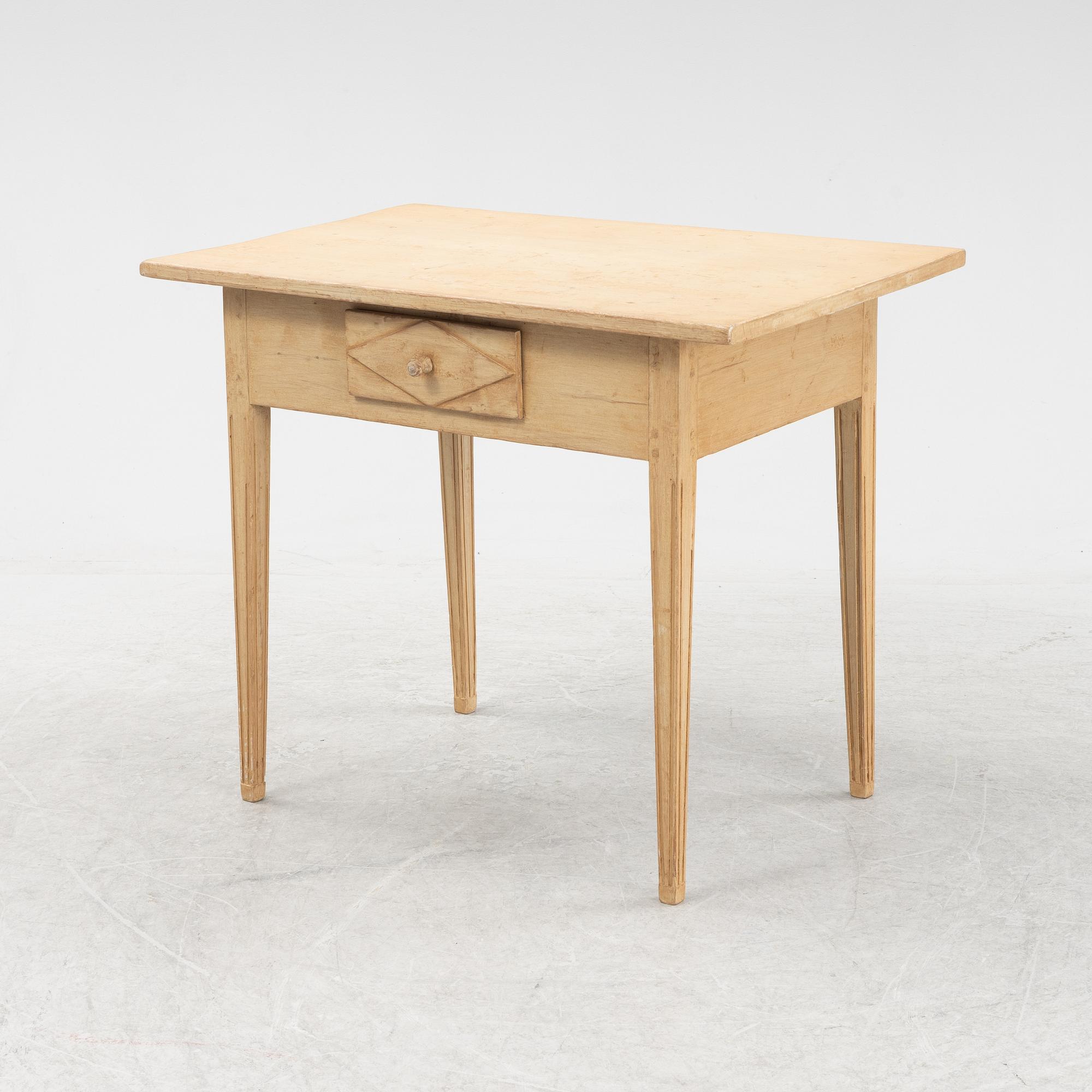 Mössbord, allmoge, 1800-tal.