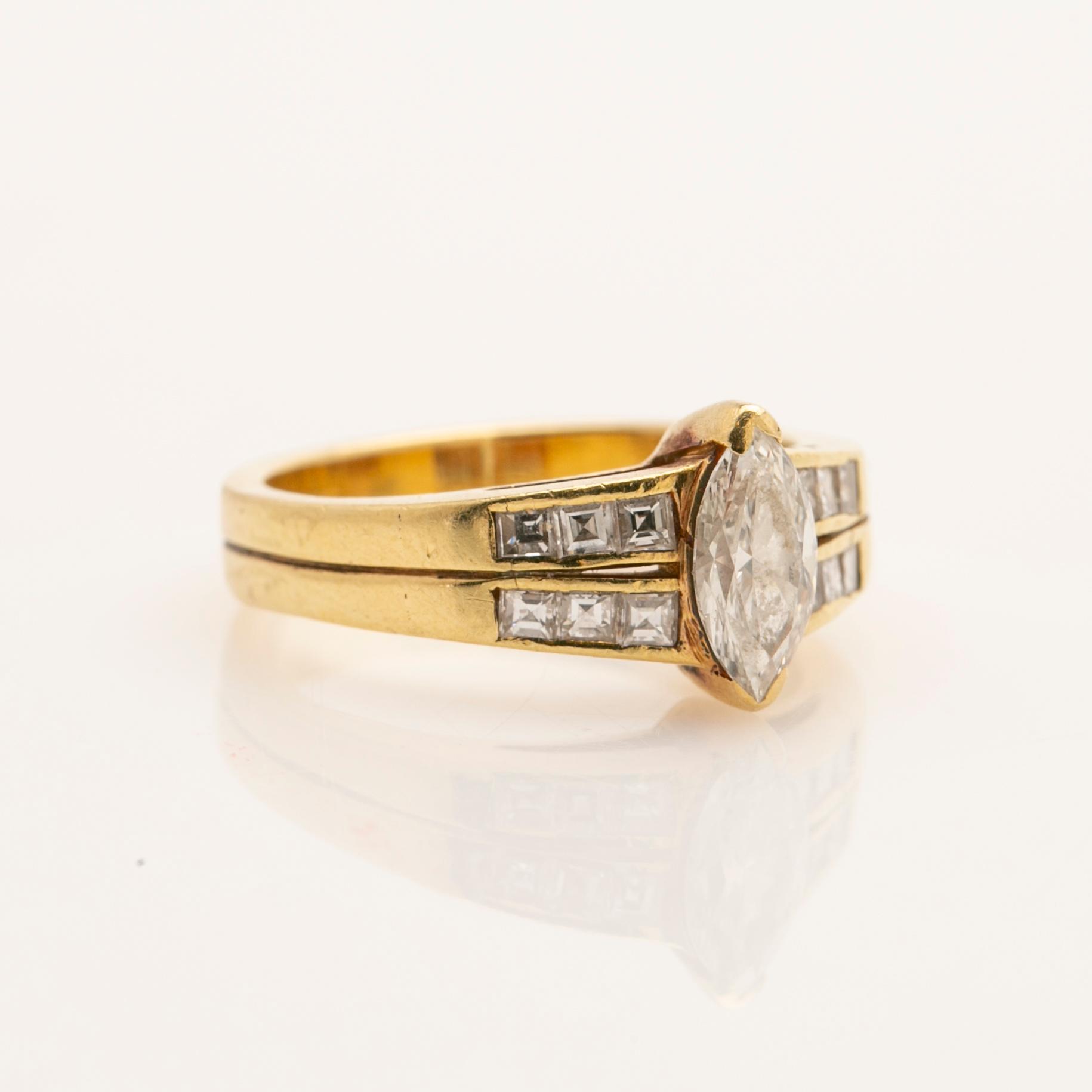 Ring, 18k med diamanter, Willy Wiemann.