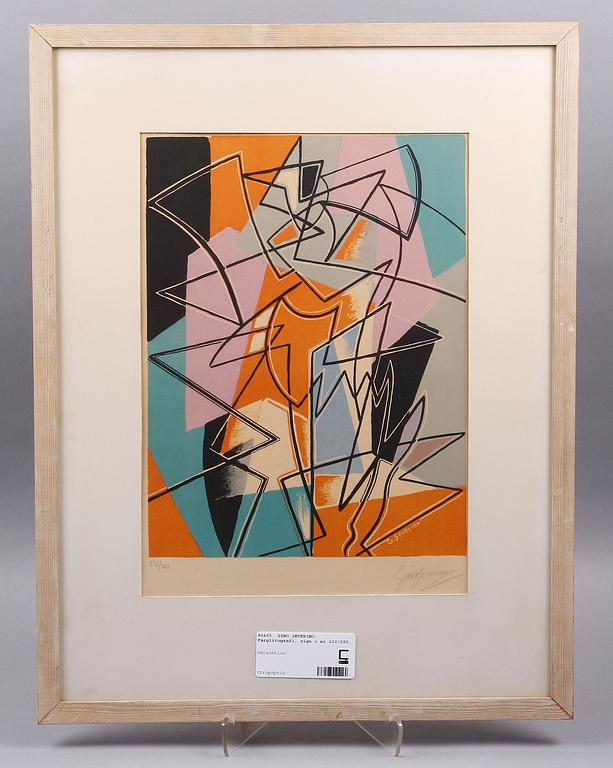 GINO SEVERINI. Färglitografi, sign o nr 120/200.