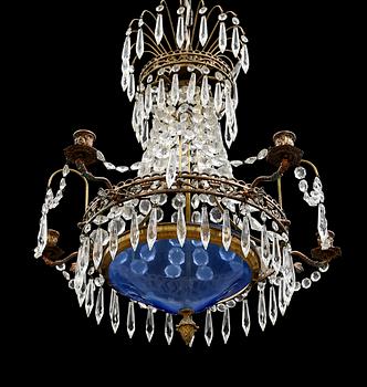 LJUSKRONA, empirestil, 1900-talets första hälft. Höjd ca 60 cm.