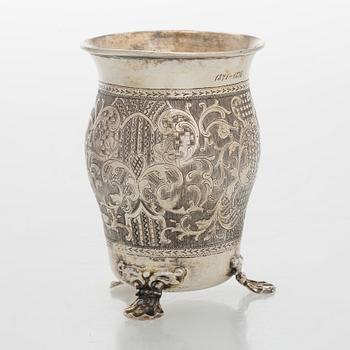 Bägare, silver, Moskva 1848.