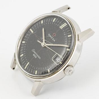 Omega, Seamaster 600, "Red Cross-Hair", armbandsur, 34 mm.