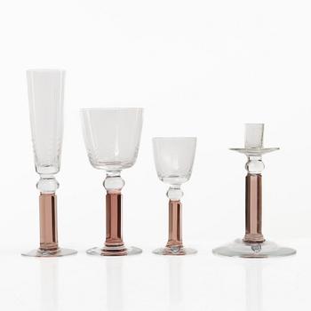 Gunnar Cyrén, glasservis, 15 delar, "Versailles", Orrefors.