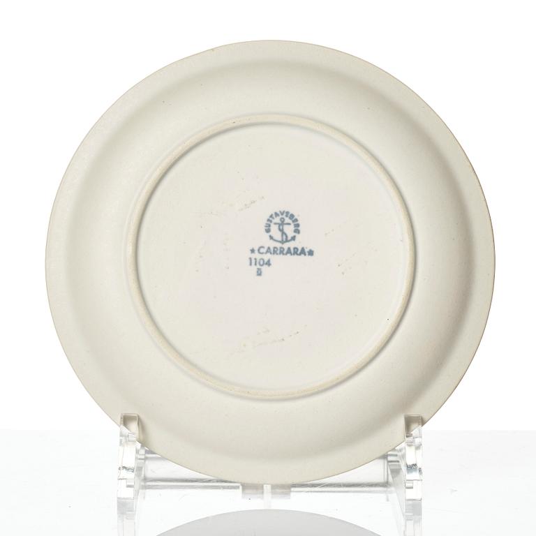 Wilhelm Kåge, 15 pieces of "Carrara" and "Gold Carrara" stoneware dishes, Gustavsberg, Sweden, 1930s/40s.