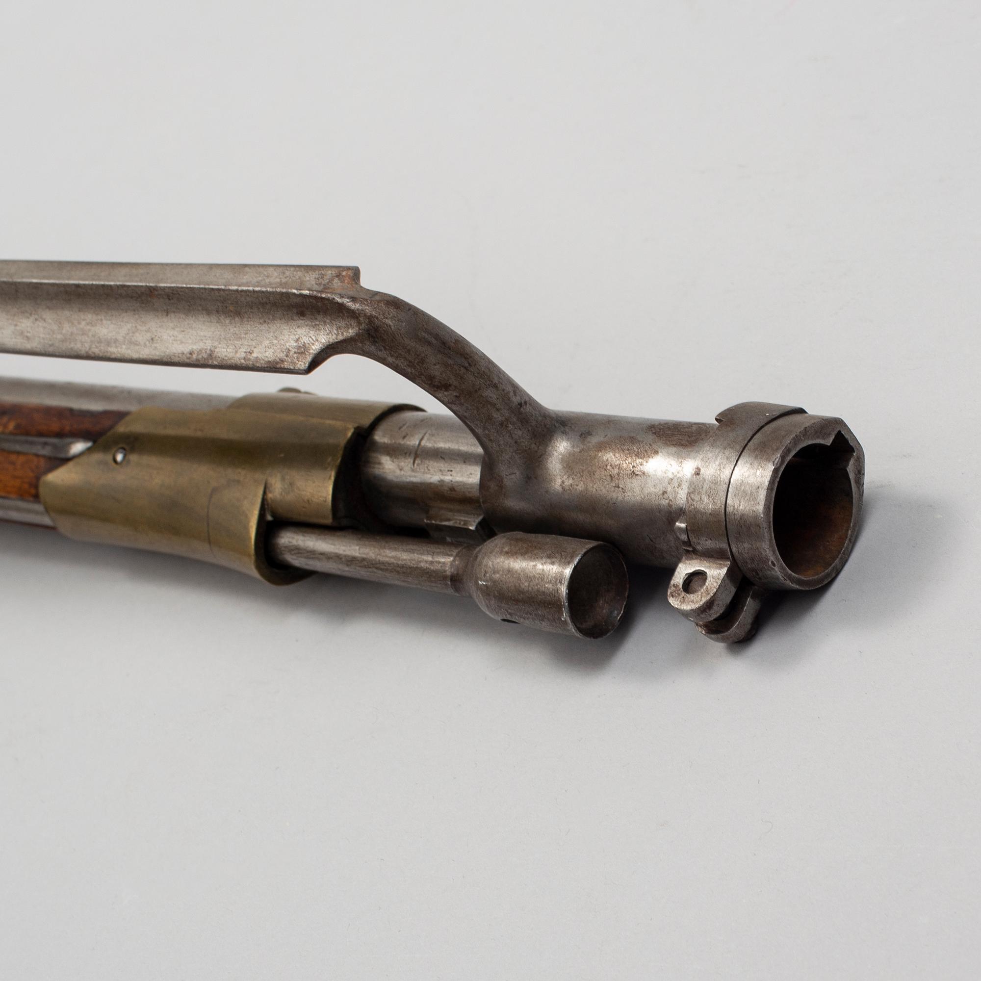A Swedish percussion rifle 1845-54 pattern.