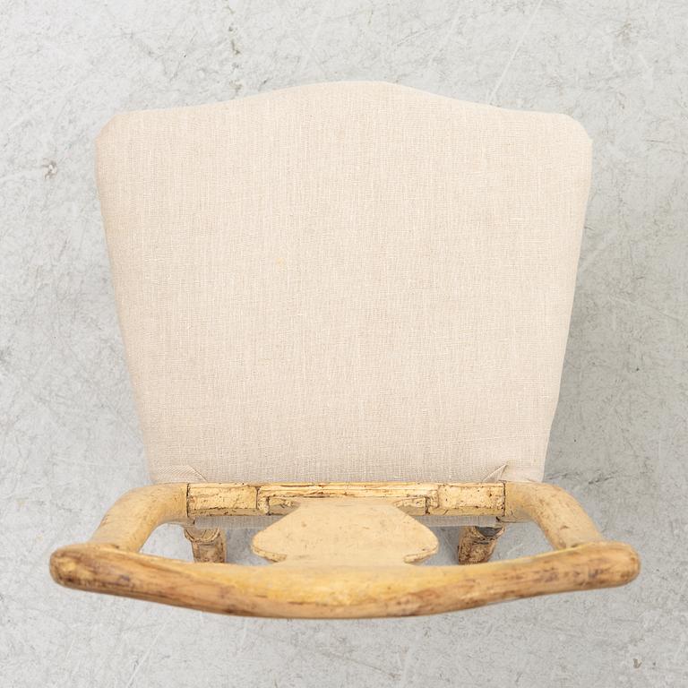 A pair of Swedish rococo chairs, Stockholm, later part 18th century.