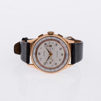 ARMBANDSUR, herr, Loyal, 18K rosé guld, 17 rubies 1950-tal.