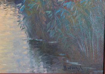 OKÄND KONSTNÄR, olja på duk, sign, 1900-tal.