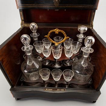 A liqueur cabinet France around 1900.