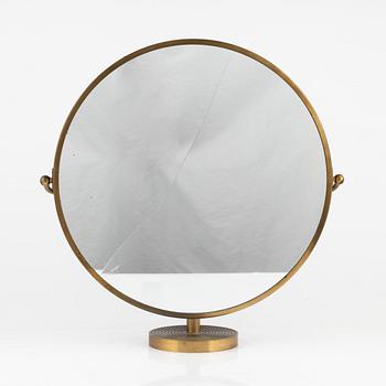 Josef Frank, a brass table mirror for Firma Svenskt Tenn, mid 20th century, model 2214.