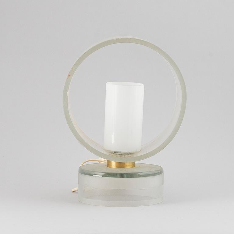 BORDSLAMPA, glas, funkis, 1930-/1940-tal.