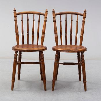 A set of five chairs by Luterma, early 20th century.