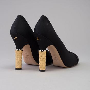 High heels by Chanel, size 39 C.