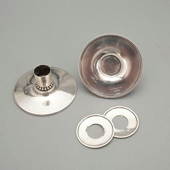 LJUSSTAKAR, ett par, silver, Borgila, Stockholm 1939. Tot ca 180 gram.