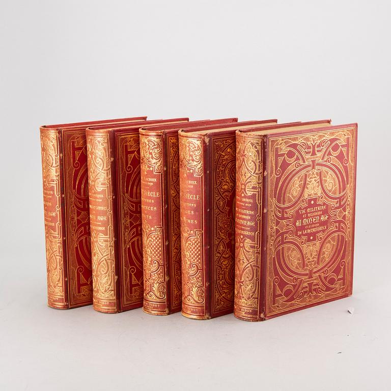 PAUL LACROIX, 5 vol, Le Bibliophile Jacob, Paris Fermin-Didot.