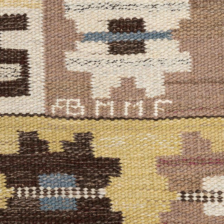Märta Måås-Fjetterström, matta, "Kryptans matta" ("Sipporna"), rölakan, ca 194 x 129 cm, signerad AB MMF.