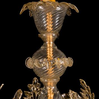 A mid-20th Century Murano glass chandelier.