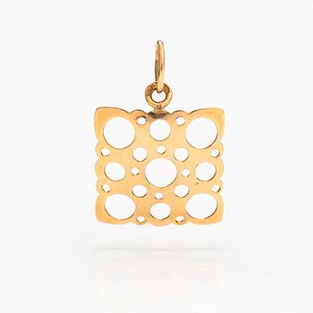 Liisa Vitali, Hänge och örhängen "Pitsi", 14K guld. Westerback, Helsingfors.