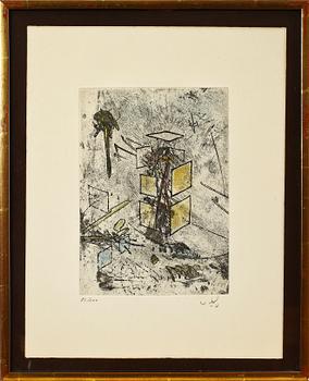 ROBERTO MATTA, färgetsningar, 5 st, sign o numr 83/100.