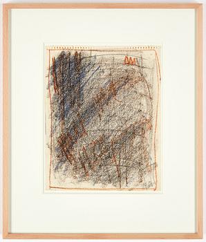 Eddie Figge,mixed media on paper, signed and dated 1964.