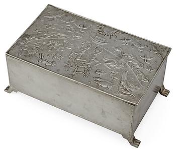 315. A Nils Fougstedt pewter box by Svenskt Tenn,