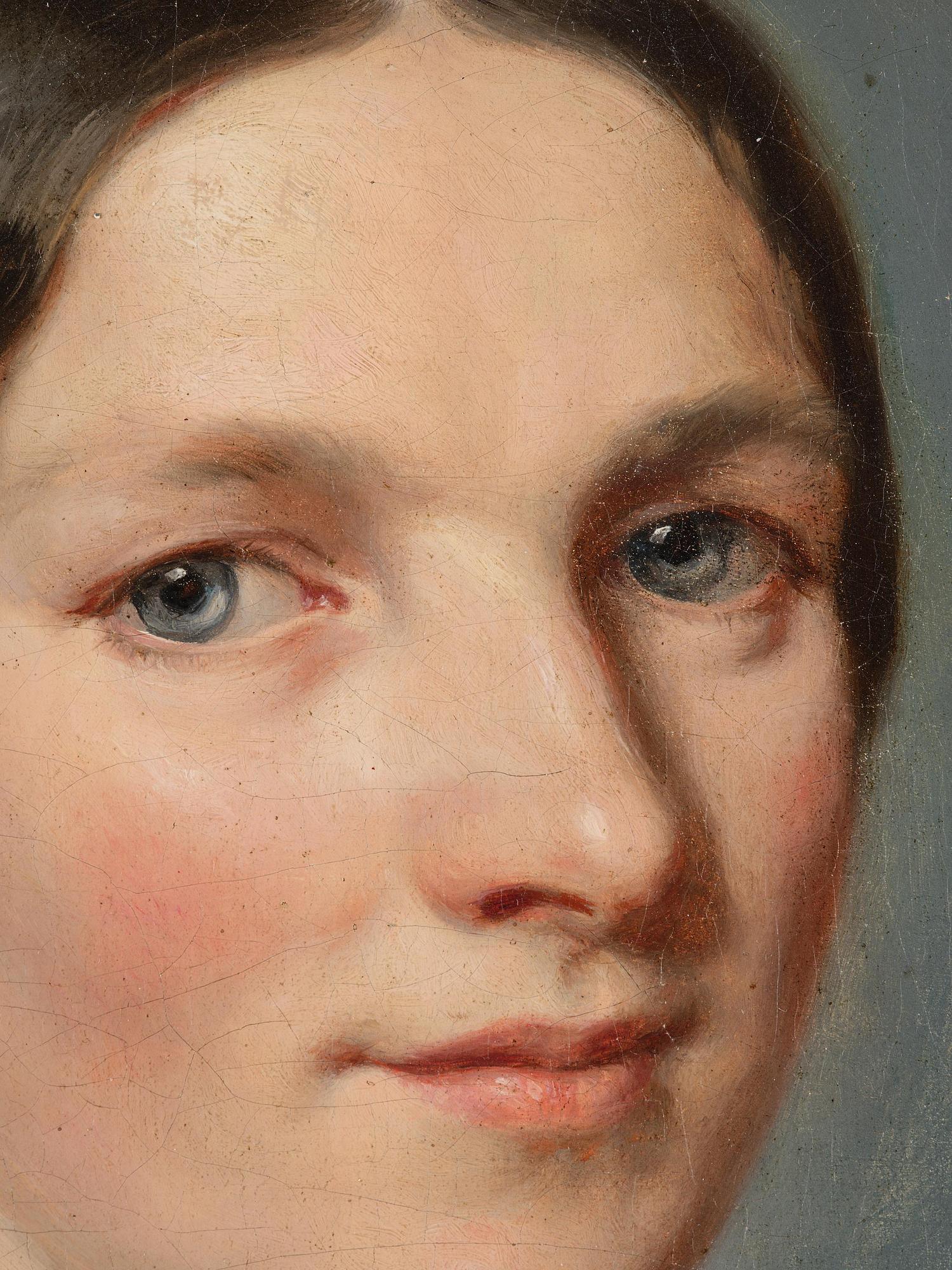 Franz Xaver Winterhalter, attributed to, Portrait of a young woman.